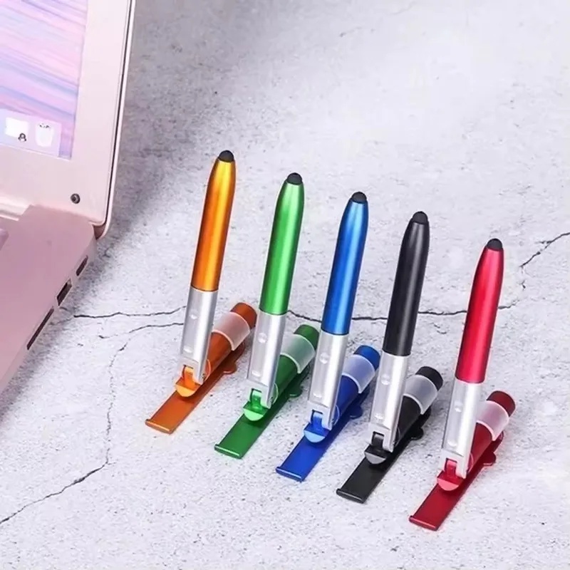 Writing Tools - 4 in 1 多機能ボールペン LEDライト付き 折りたたみ式携帯電話ホルダー