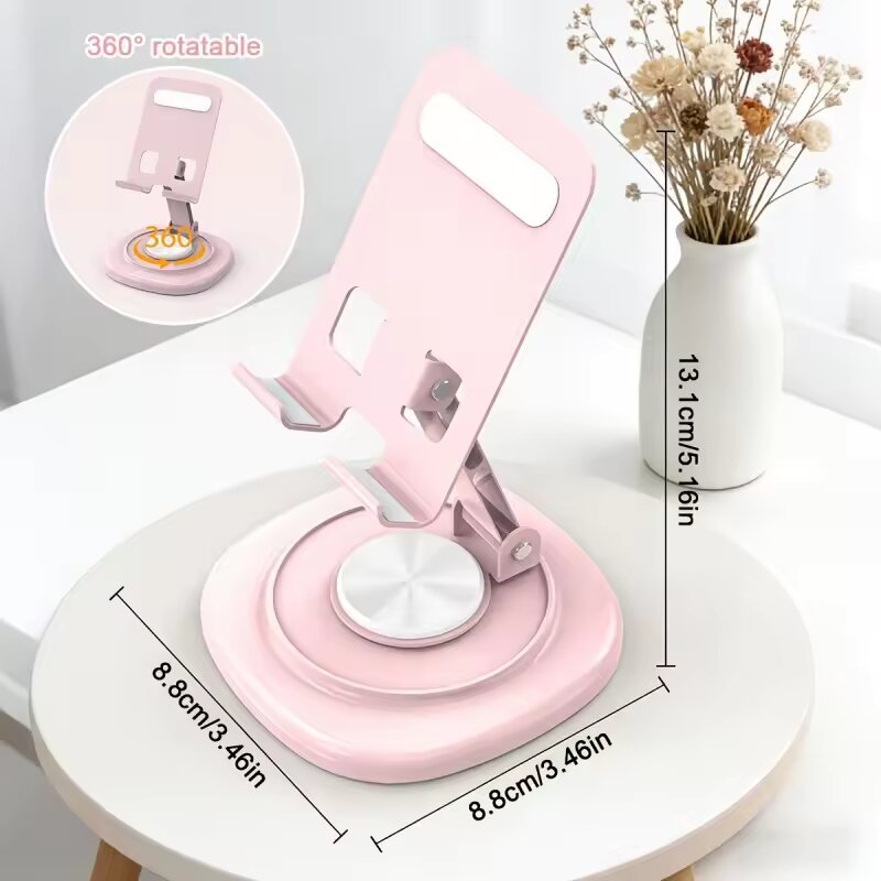Desk Accessories - 360度回転可能折りたたみ式デスクトップ電話スタンドポータブル滑り止め卓上モバイルホルダーオフィスデスクアクセサリー