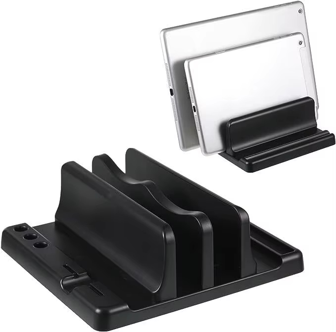 Desk Accessories - オフィス ABS ラップトップスタンド 垂直に置くとデスクスペースを節約 コンピューターアクセサリーを簡単に置くことができます 幅を伸ばすことができ、オフィスデスクに収納できます