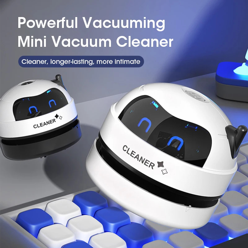 Mini Desktop Vacuum Cleaner For Eraser Dust - ミニUSB充電式デスクトップ掃除機、ハンドヘルド電動ダストスイーパー、キーボード、消しゴムのくず、テーブルのほこり、家庭、オフィス用