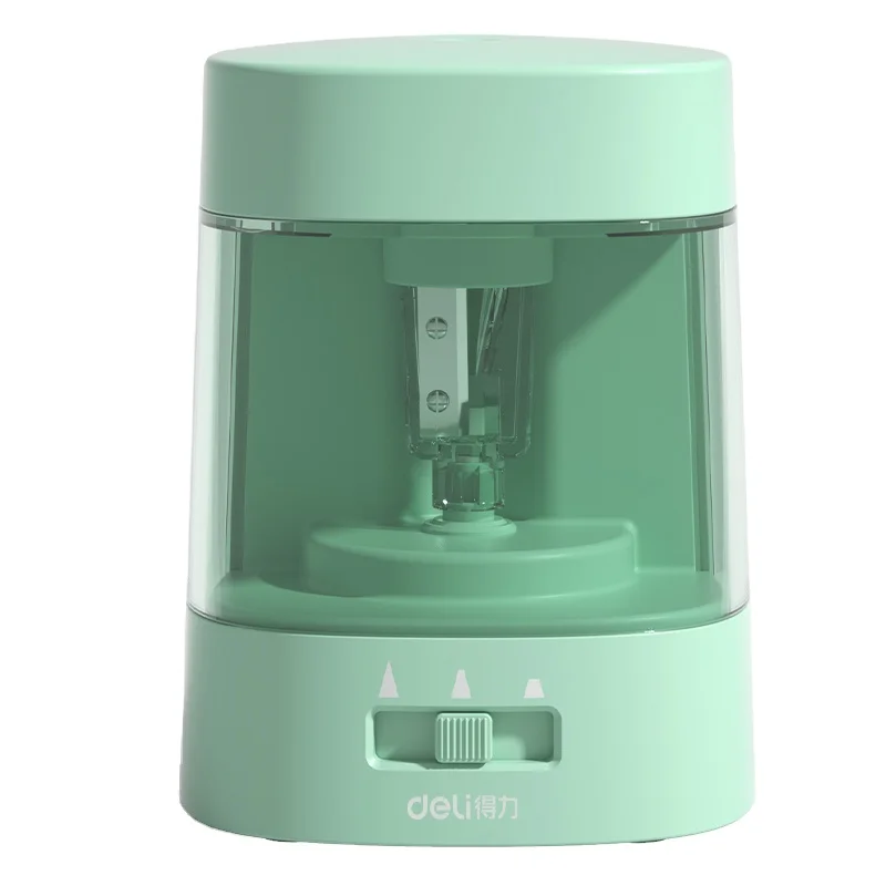Electric Pencil Sharpener Usb - デリ VA3 グリーン USB電池式 デュアルドライブ 電動鉛筆削り