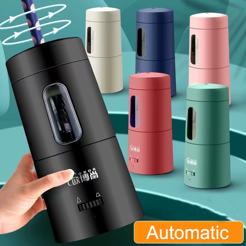 Electric Pencil Sharpener Usb - クリエイティブ自動電動鉛筆削り USB 充電高速シャープ色スケッチ鉛筆学生学用品文具