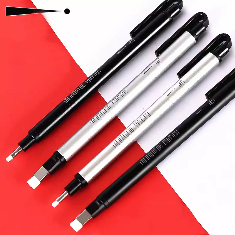Retractable Eraser Pen Click - 格納式クリック機械式消しゴムペンスタイルプッシュゴム高精度文具子供学生アーティスト絵画書き込み