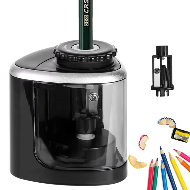 Electric Pencil Sharpener Usb - 電動鉛筆削り器アセンブリ デスクトップ自動鉛筆削り器 6mm-8mm ポータブルツール 学生用 学校