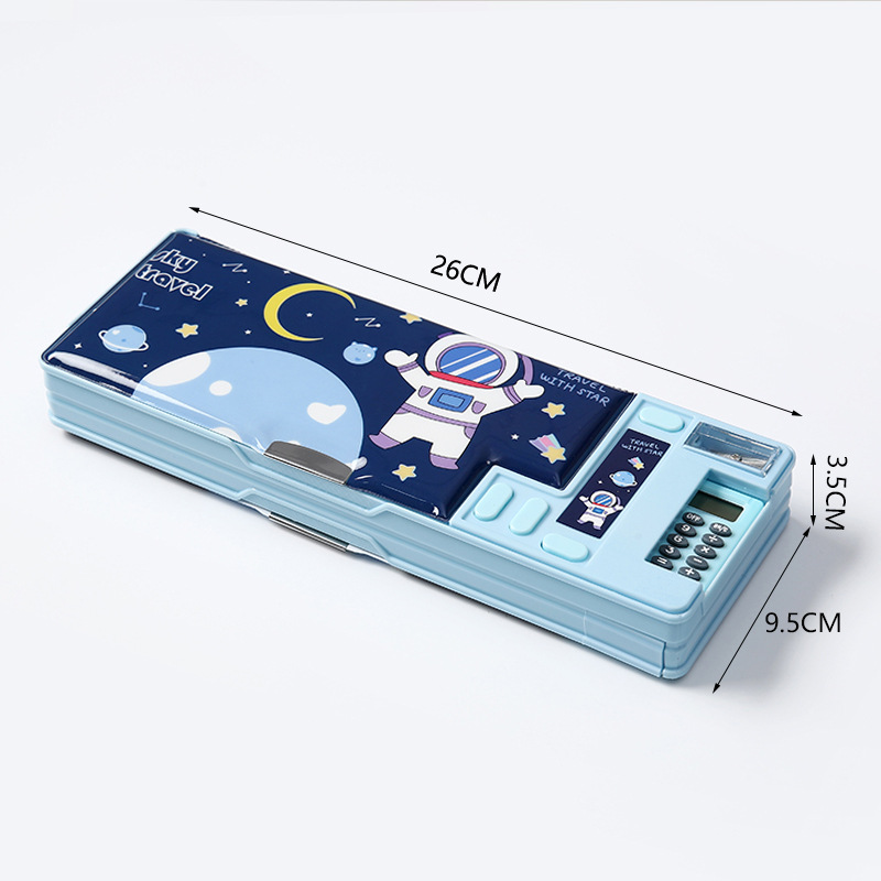 Scientific Calculator For Secondary School - 多機能電卓筆箱プラスチック両面文具ケース学生向けクリエイティブ学用品