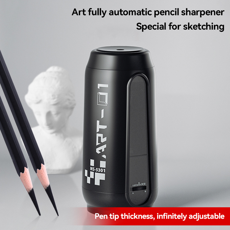 Electric Pencil Sharpener Usb - 全自動電動鉛筆削り チップ径1.2-1.6mm 調整可能 USB充電式 カラーグラファイトスケッチ鉛筆用高速削り器