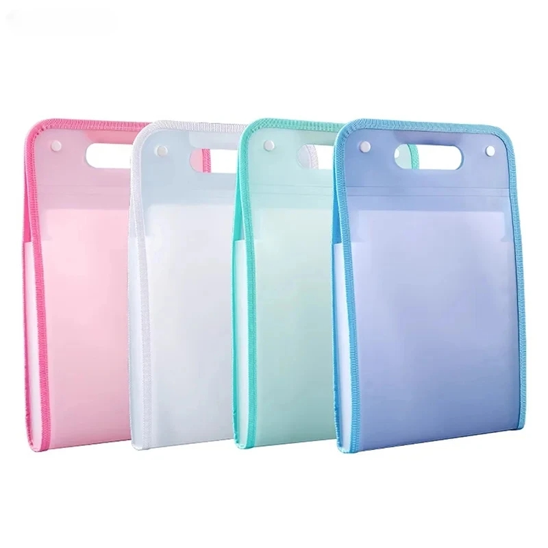 Expandable Accordion File Folder 13 Pockets - 13ポケットA4アコーディオンファイルオーガナイザー、ポータブルマカロンカラー拡張フォルダー、学校、オフィス用レターサイズドキュメントホルダー