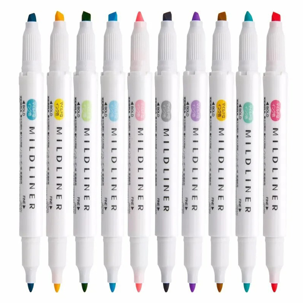 ゼブラ-ハイランダーマーカーペンセット,ソフトパステル,カラ - Pastel Highlighter Set Double Ended のレビューと価格