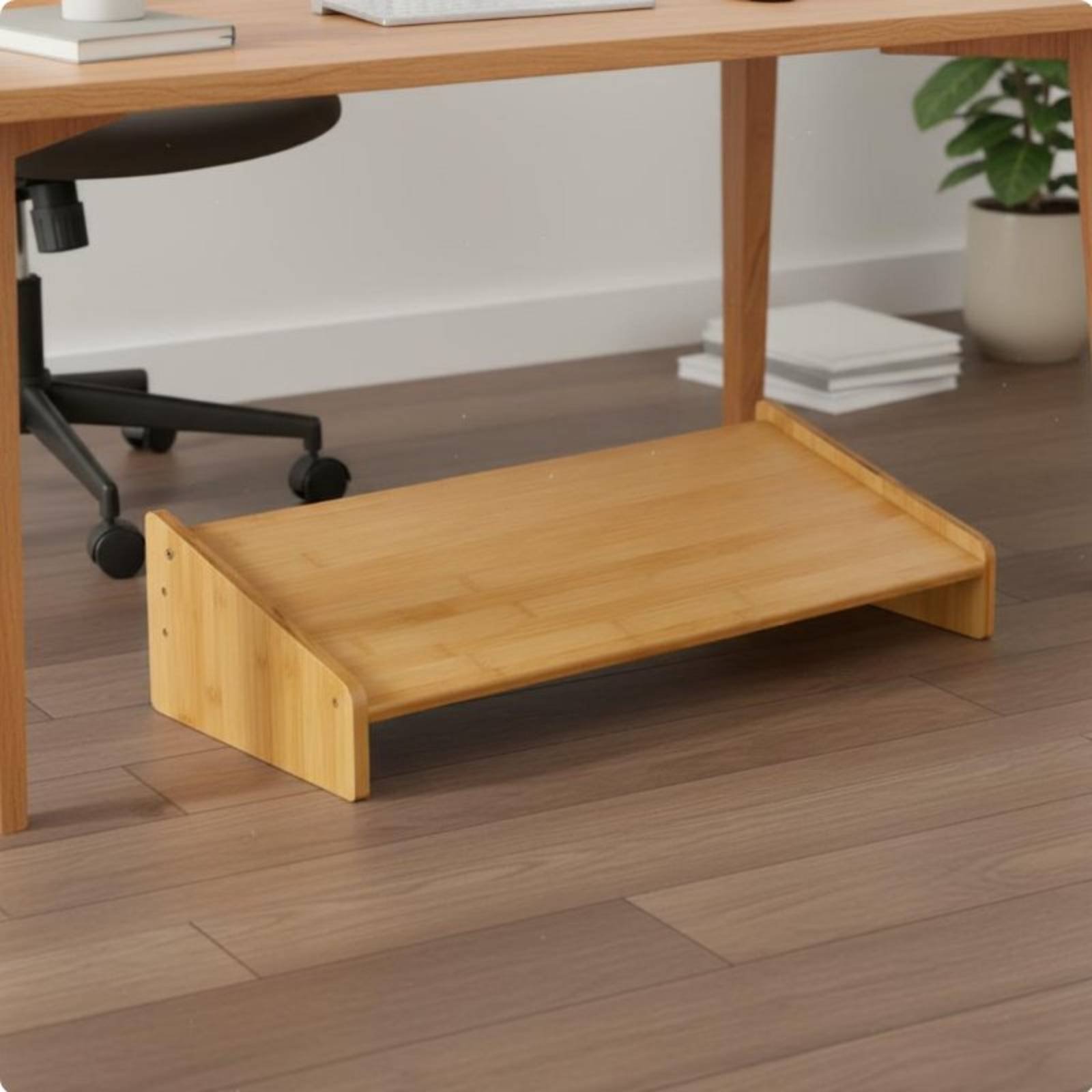 デスク下フットレスト 幅広表面 オフィス用フットスツール 角 - Office Furniture のレビューと価格