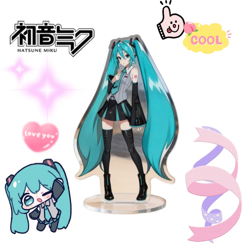 初音ミク 10 センチメートルアクリルスタンドかわいいアニメ - Desk Accessories のレビューと価格