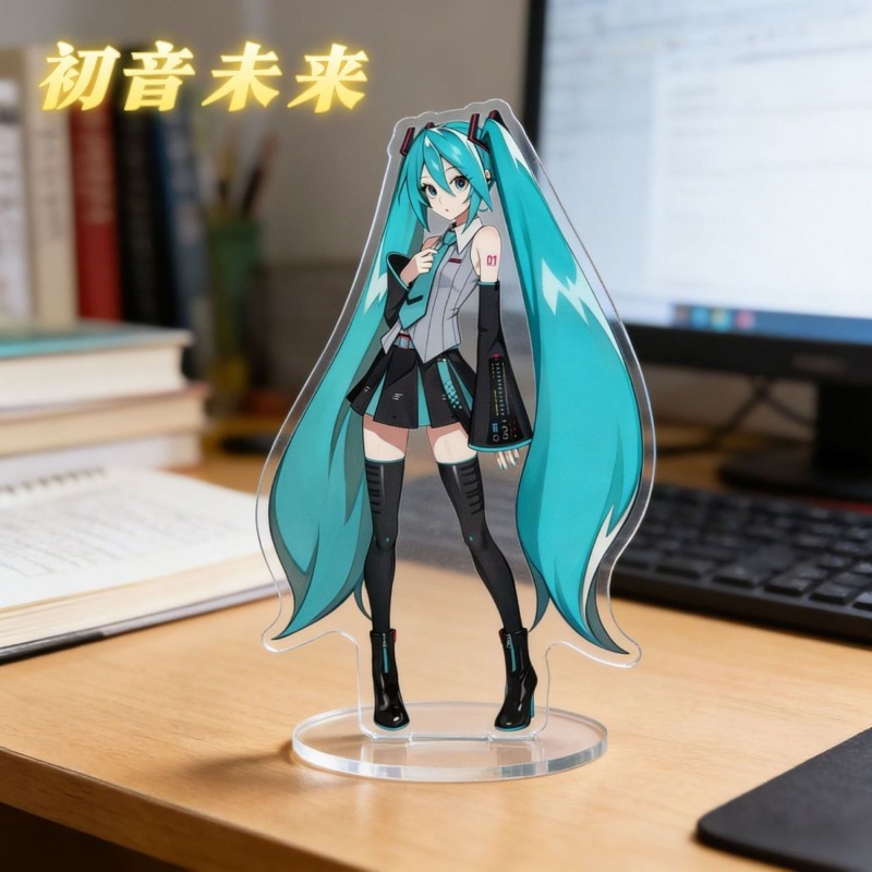 初音ミク 10 センチメートルアクリルスタンドかわいいアニメ - Desk Accessories のレビューと価格