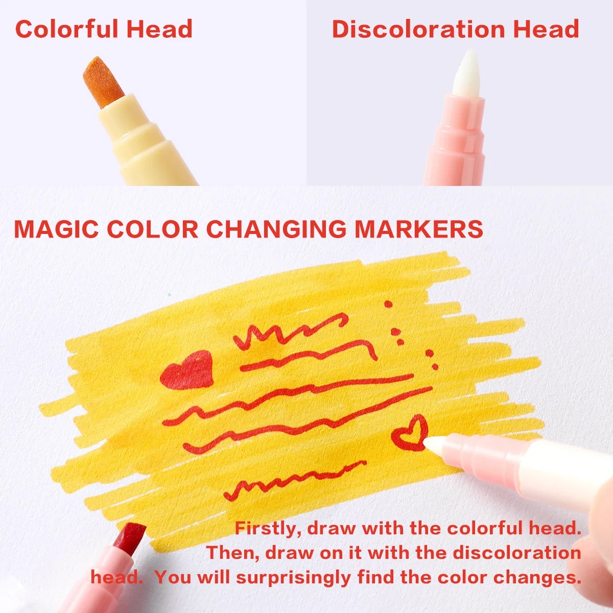 12本入り両端マジックカラーチェンジハイライターペンセット、 - Pastel Highlighter Set Double Ended のレビューと価格