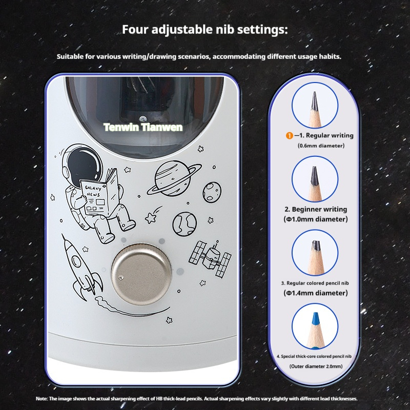 Tenwin 全自動電動鉛筆削り器、USB‑C充電式、7‑1 - Electric Pencil Sharpener Usb のレビューと価格
