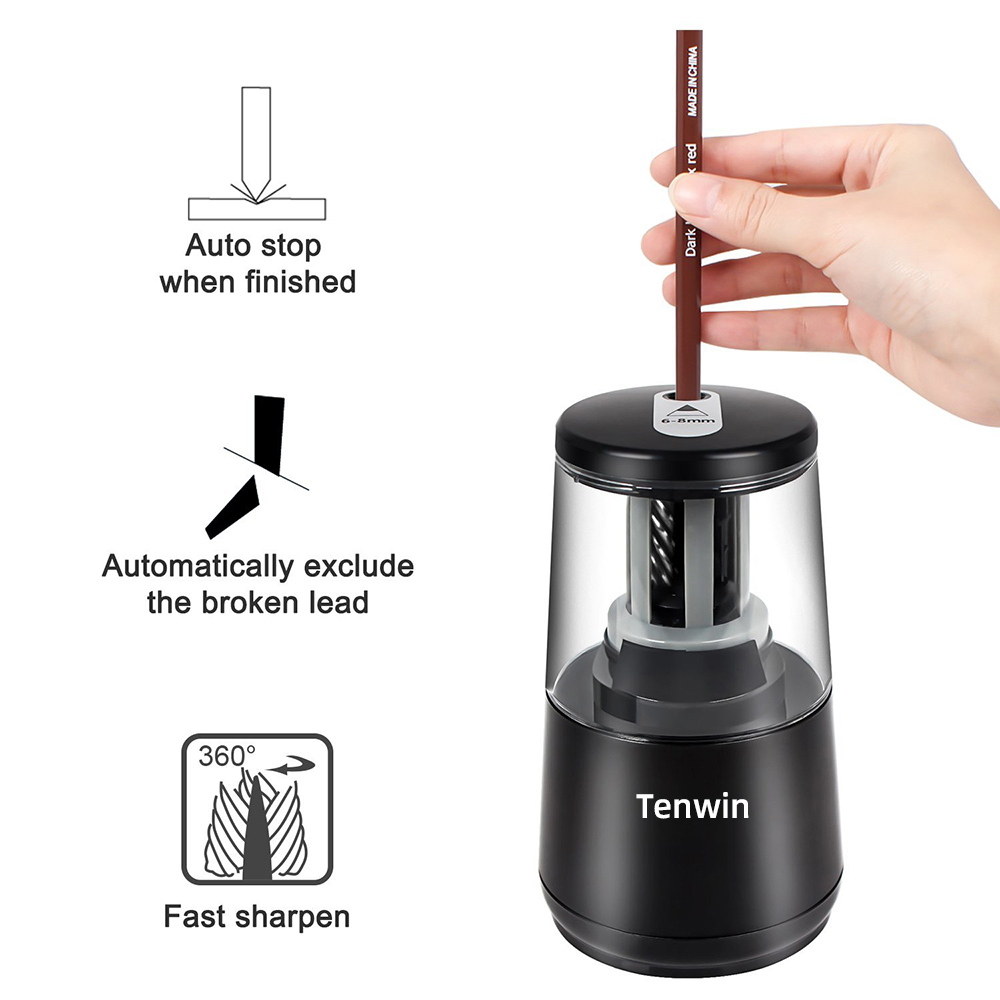 Tenwin 文房具自動電動鉛筆削り usb ヘビーデューテ - Electric Pencil Sharpener Usb のレビューと価格