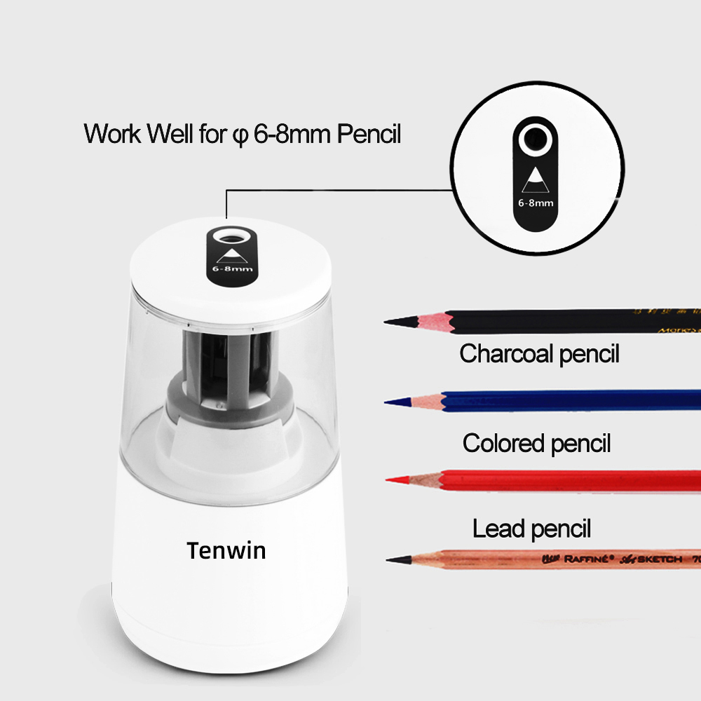 Tenwin 文房具自動電動鉛筆削り usb ヘビーデューテ - Electric Pencil Sharpener Usb のレビューと価格