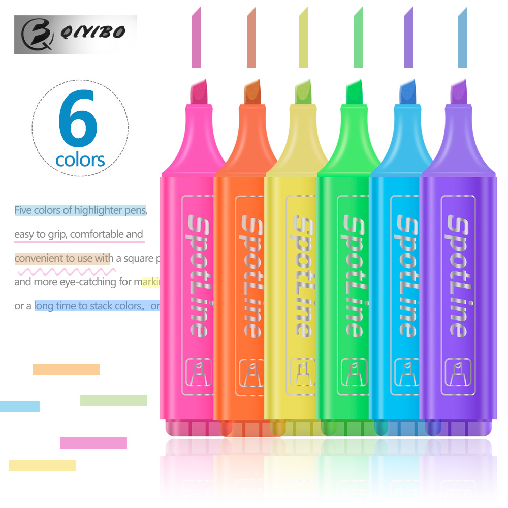 蛍光ドローイング蛍光ペン、パステルマーカー、フラットシングル - Pastel Highlighter Set Double Ended のレビューと価格