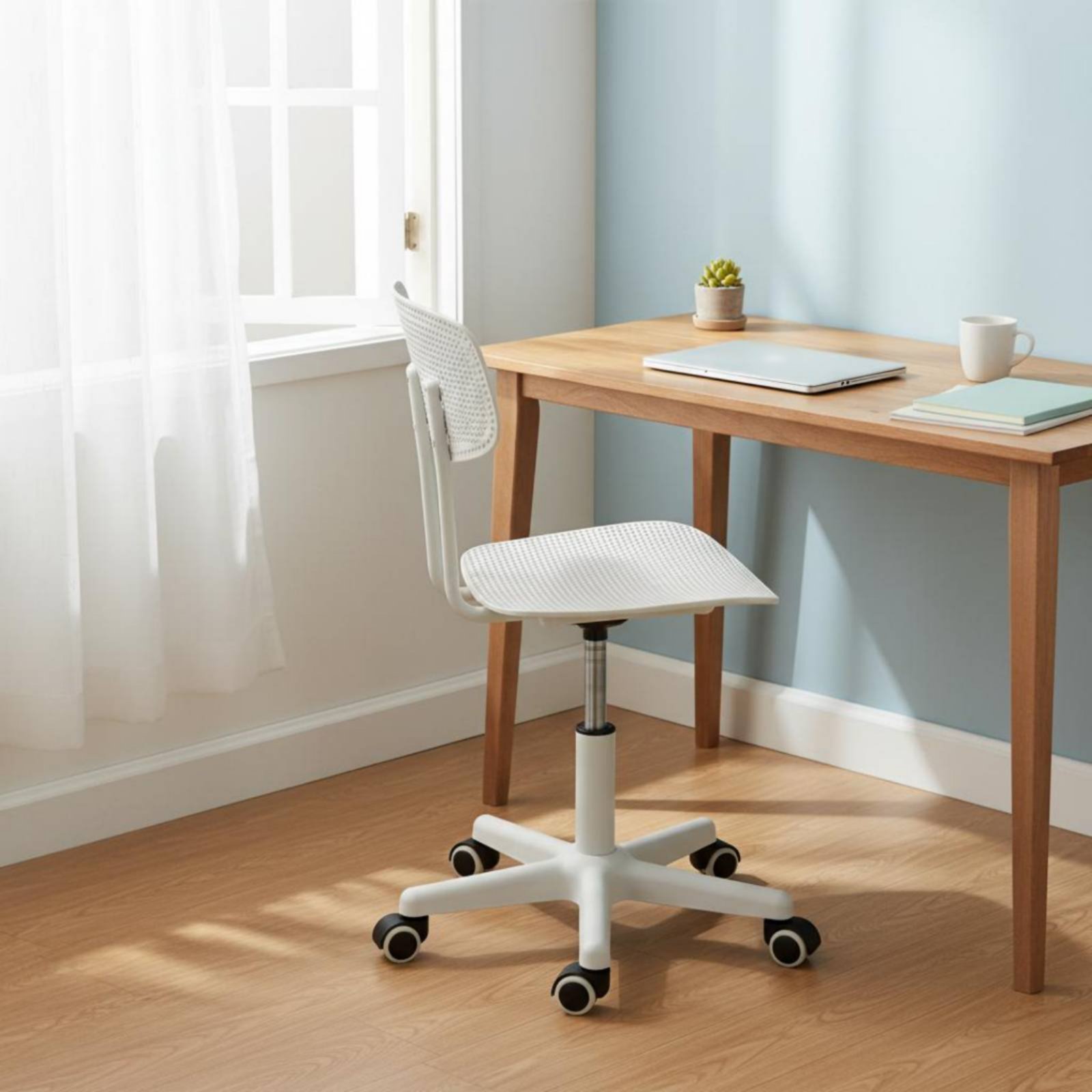 調節可能なローリングデスクチェア、通気性のあるデザイン、回転 - Office Furniture のレビューと価格
