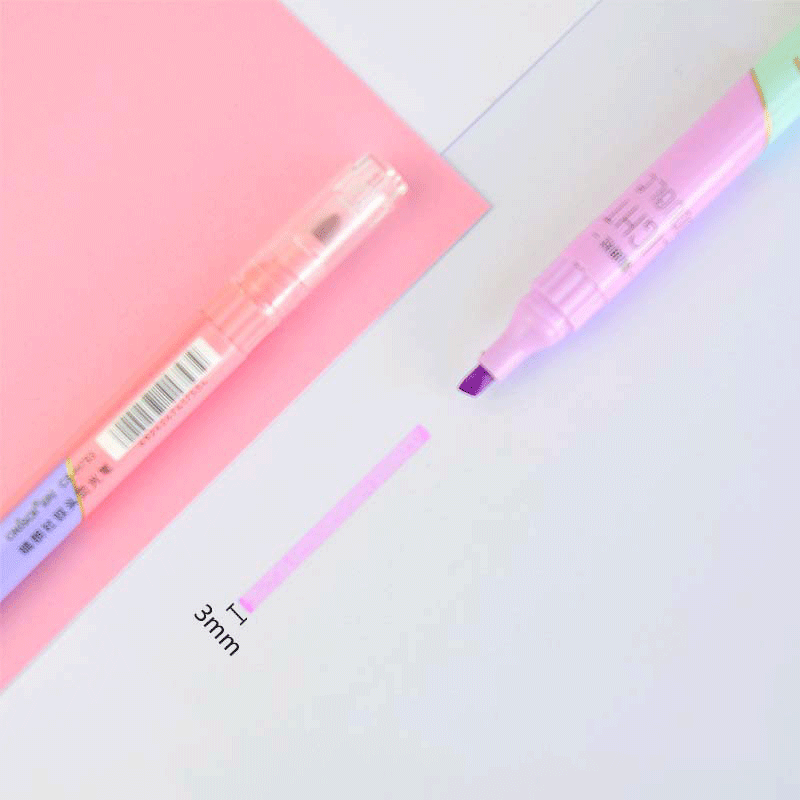 スポーツシューズ,6本,ダブルチップペン,カワイイ,キャンデ - Pastel Highlighter Set Double Ended のレビューと価格
