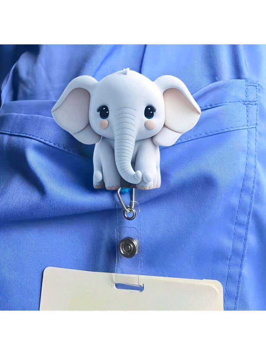 看護師用のかわいい猫の伸縮式バッジリール1個 - 耐久性のあ - School Supplies のレビューと価格