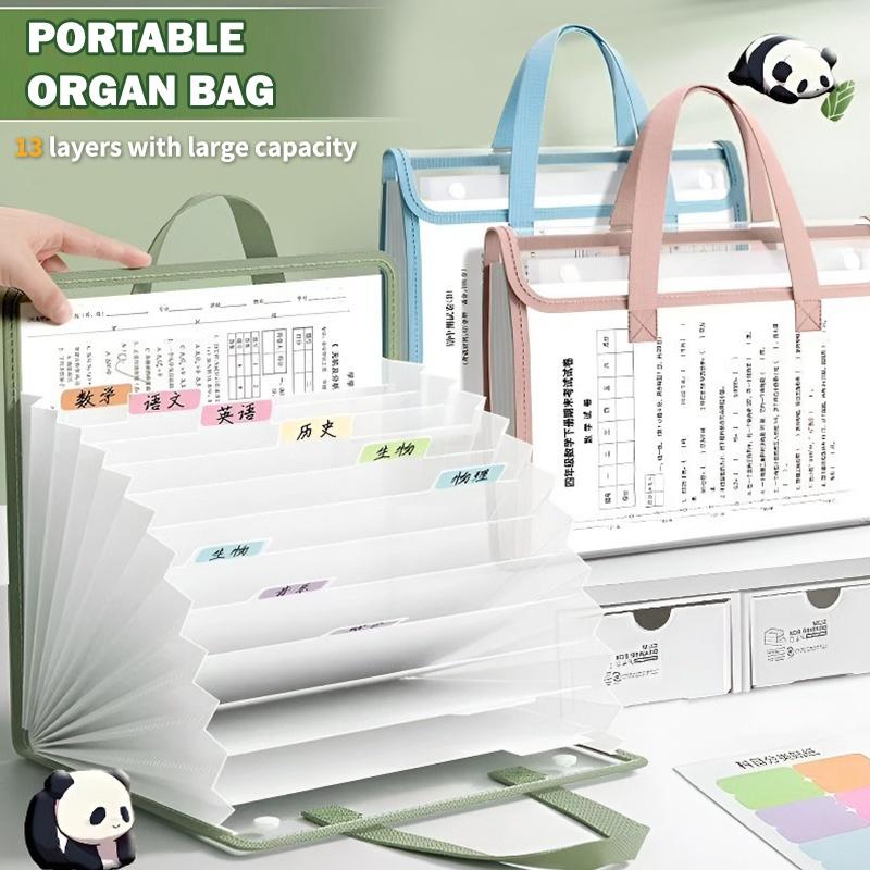 A4 ポータブルアコーディオンファイルオーガナイザー 13  - Expandable Accordion File Folder 13 Pockets のレビューと価格