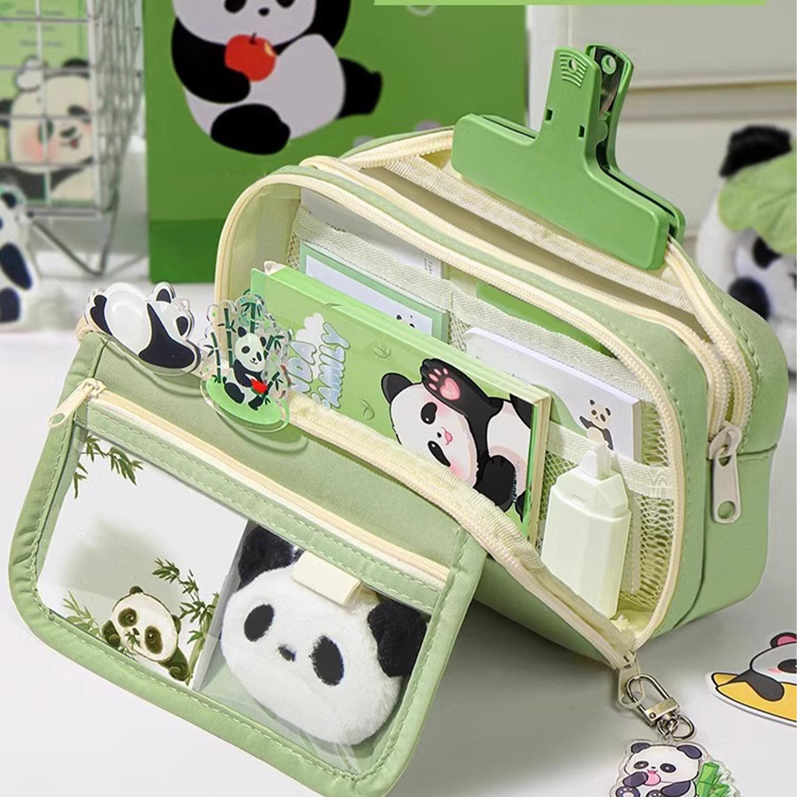 美的ペンケース パンダペンケース 大容量アニマルペンケース  - Aesthetic Large Pencil Case Pouch のレビューと価格