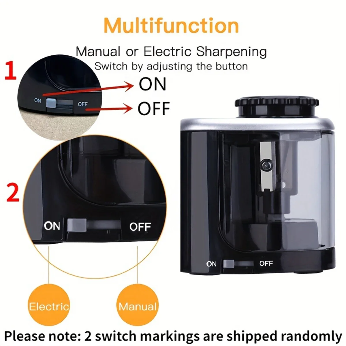 電動鉛筆削り器アセンブリデスクトップ自動鉛筆削り器学生学校オ - Electric Pencil Sharpener Usb のレビューと価格