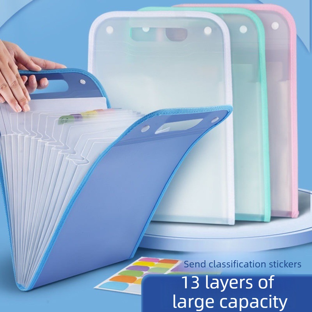 半透明アコーディオンファイルフォルダー 13ポケット拡張オー - Expandable Accordion File Folder 13 Pockets のレビューと価格