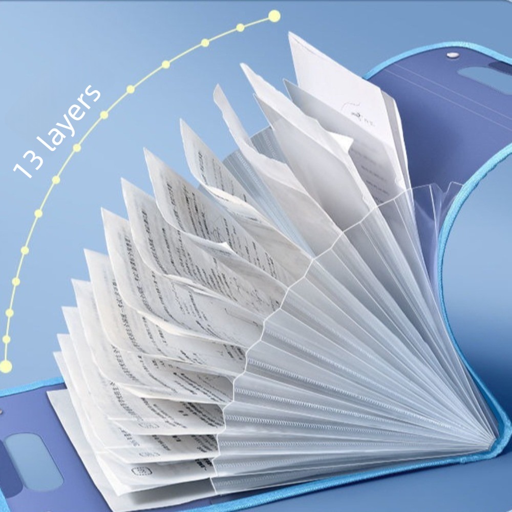 半透明アコーディオンファイルフォルダー 13ポケット拡張オー - Expandable Accordion File Folder 13 Pockets のレビューと価格