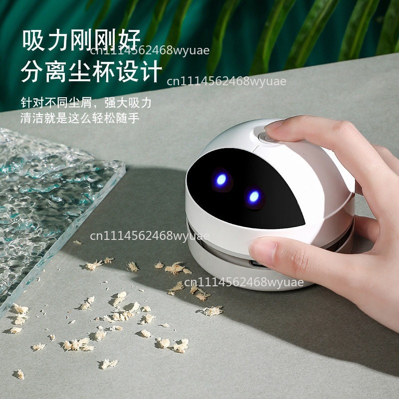 ハイパワーコードレスミニ掃除機、消しゴムの粉、キーボードのホ - Mini Desktop Vacuum Cleaner For Eraser Dust のレビューと価格