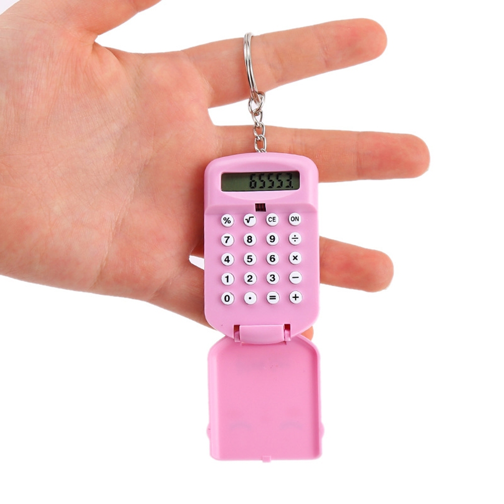 ミニ電卓かわいい漫画キーホルダー付き 8 桁表示ポータブルポ - Scientific Calculator For Secondary School のレビューと価格