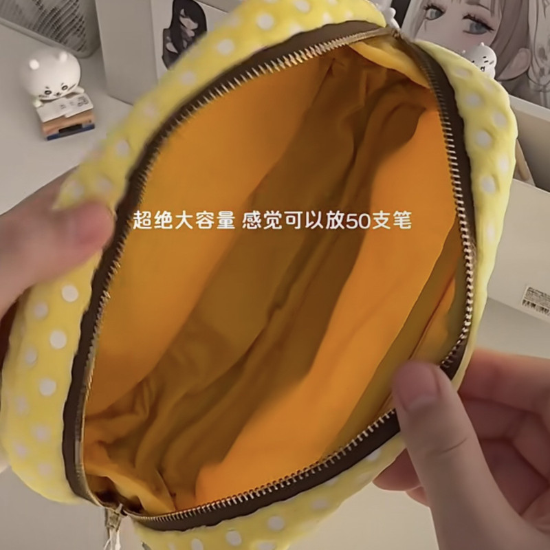 リラックマぬいぐるみペンケース和風水玉模様大容量インスタイル - Aesthetic Large Pencil Case Pouch のレビューと価格