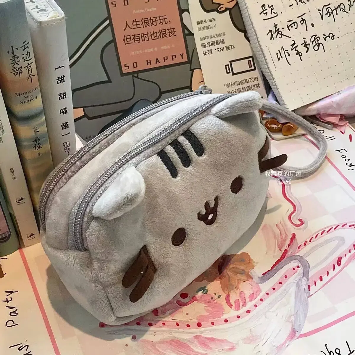 かわいいプシーンの太った猫の漫画ペンケース、大容量学生文房具 - School Supplies のレビューと価格