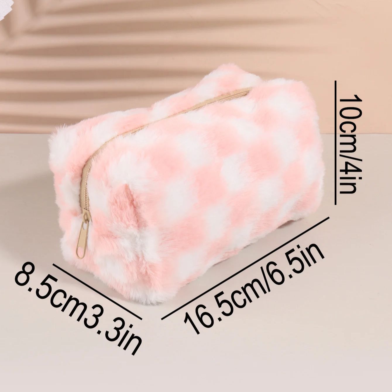 かわいい韓国風チェック柄ペンケース、大型スクールポーチジッパ - Aesthetic Large Pencil Case Pouch のレビューと価格