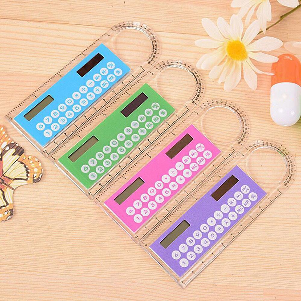定規計算機13cm x 4.4cm,6色,ミニ太陽電池透明定 - Scientific Calculator For Secondary School のレビューと価格