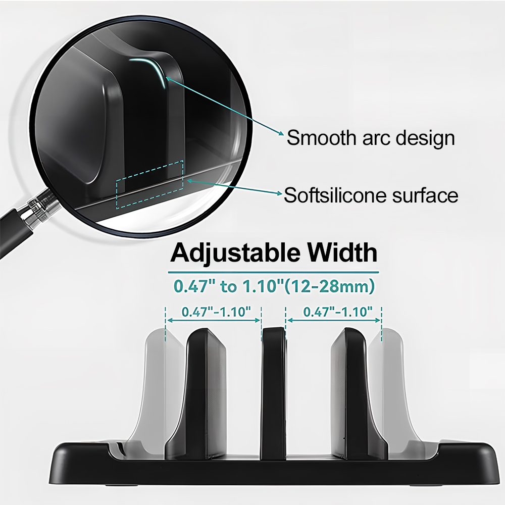 オフィス ABS ラップトップスタンド 垂直に置くとデスクス - Desk Accessories のレビューと価格