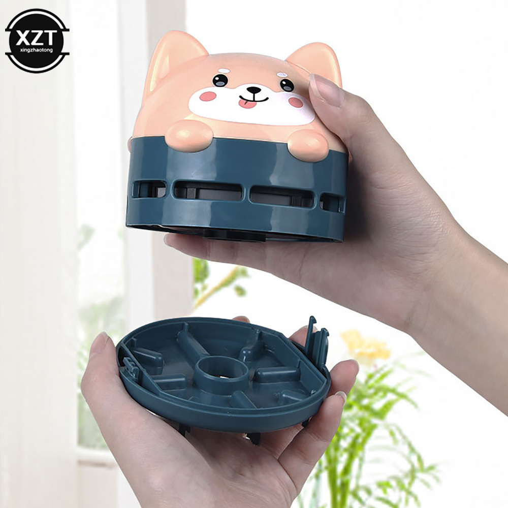 ミニハンドヘルドデスクトップ掃除機ポータブルUSB充電式クリ - Mini Desktop Vacuum Cleaner For Eraser Dust のレビューと価格