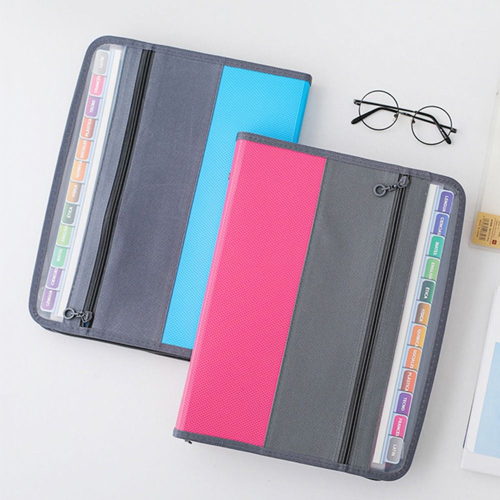 PVC拡張ファイルオーガナイザー A4サイズ ジッパー付き  - Expandable Accordion File Folder 13 Pockets のレビューと価格