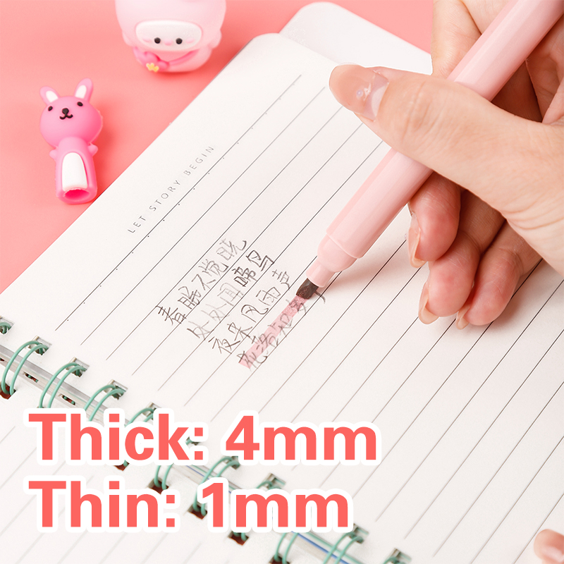6 ピース/パックかわいい猫の爪パステルカラー蛍光ペン描画ア - Pastel Highlighter Set Double Ended のレビューと価格