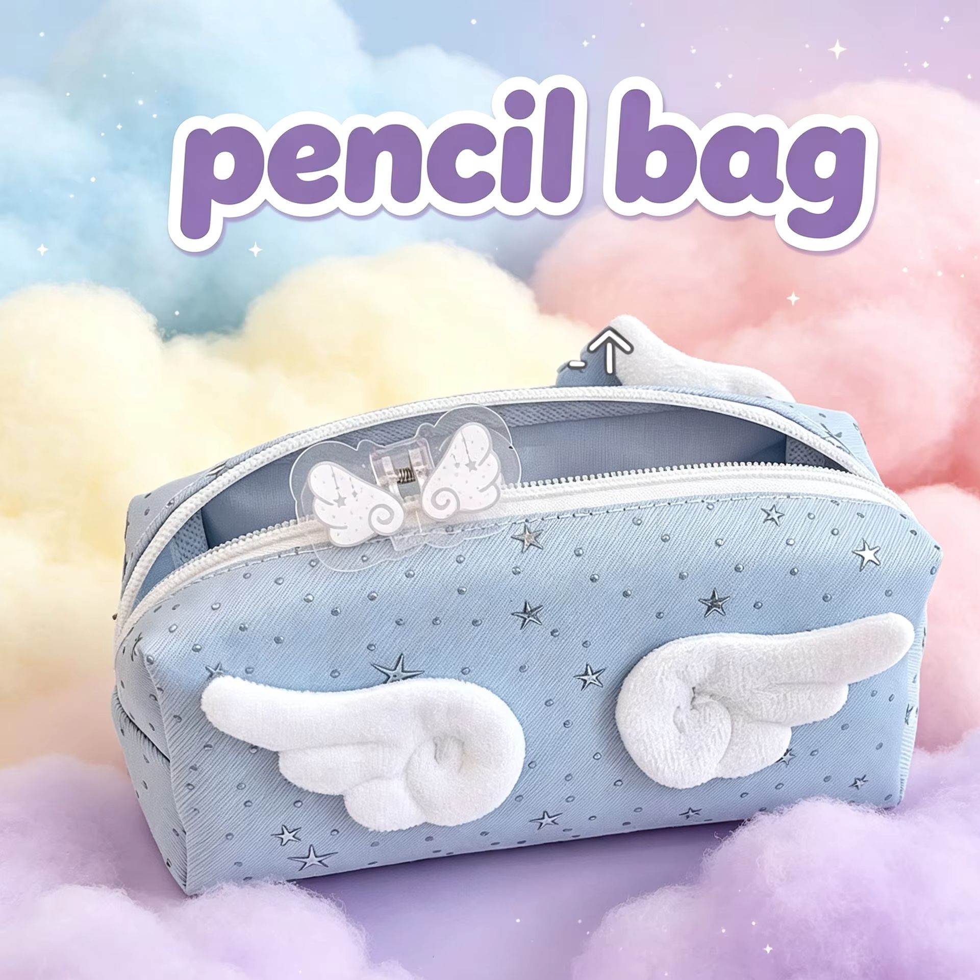 天使の羽ペンケース シンプルで洗練されたデザイン 高級感のあ - Aesthetic Large Pencil Case Pouch のレビューと価格