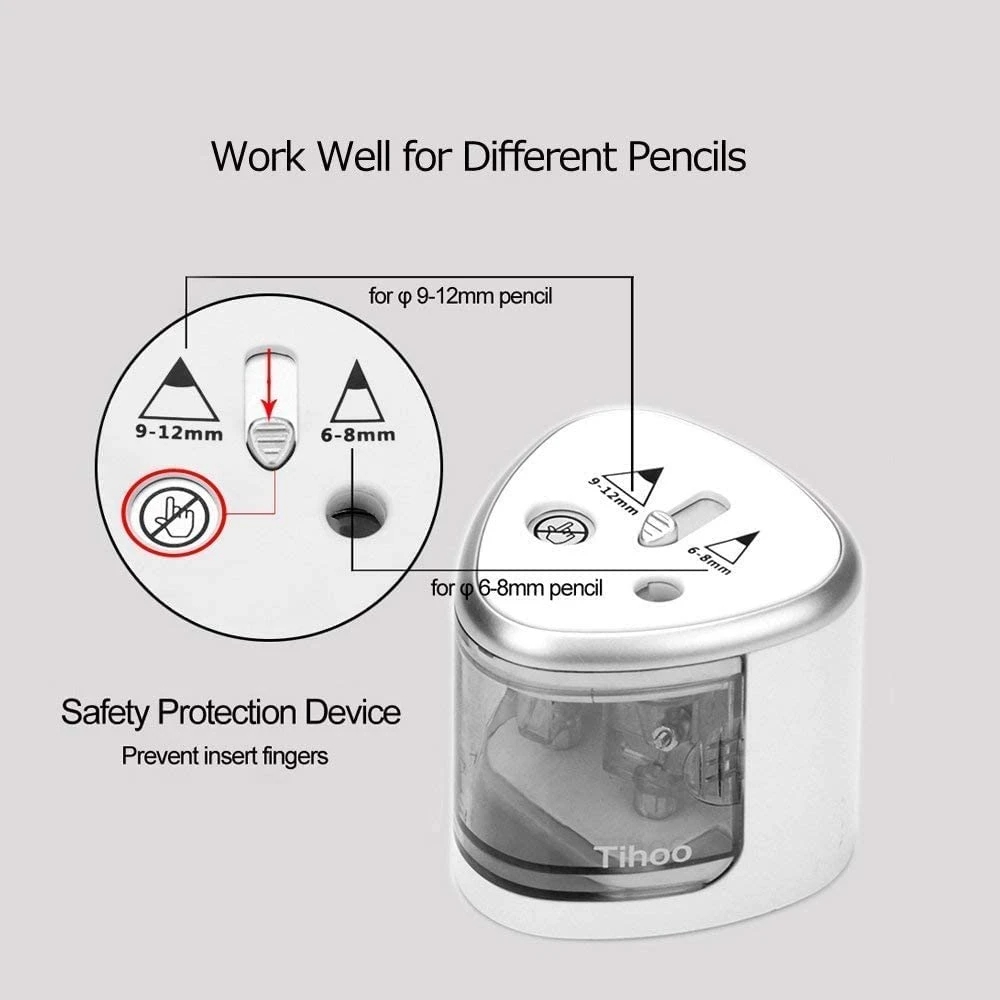 Tenwin 新 2 穴電動自動鉛筆削りスイッチ鉛筆削りホー - Electric Pencil Sharpener Usb のレビューと価格