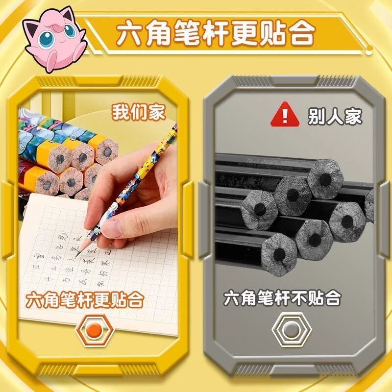ポケモン 木製鉛筆 小学生向け 正しい筆記グリップ 三角形  - Writing Tools のレビューと価格