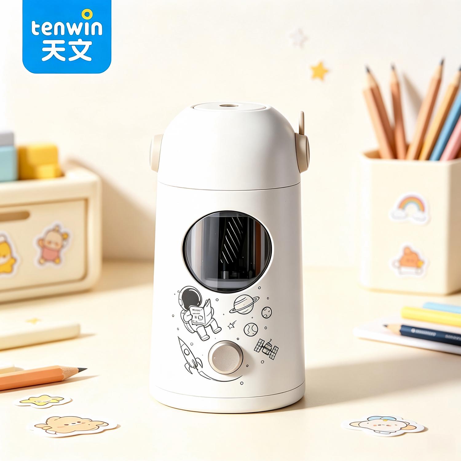 自動操作のテンウィン電動鉛筆削り、USB‑C充電式、太さ7‑ - Electric Pencil Sharpener Usb のレビューと価格
