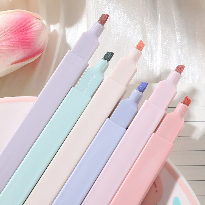 カワイイキャンディーカラー蛍光ペンセット、マーカー、ペンエン - Pastel Highlighter Set Double Ended のレビューと価格