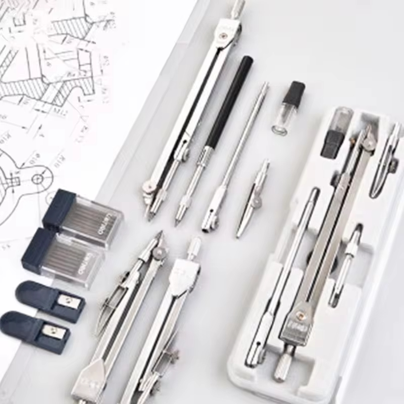 ステンレス鋼多機能製図コンパス、数学幾何学、耐久性のある円ツ - Math Geometry Set With Compass のレビューと価格