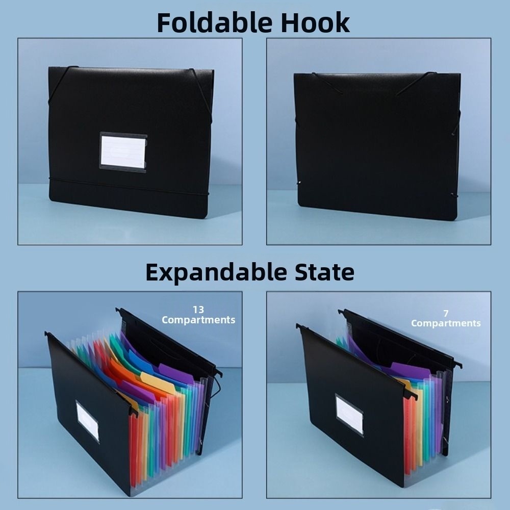7/13 ポケット拡張ファイルフォルダー防水大容量アコーディ - Expandable Accordion File Folder 13 Pockets のレビューと価格