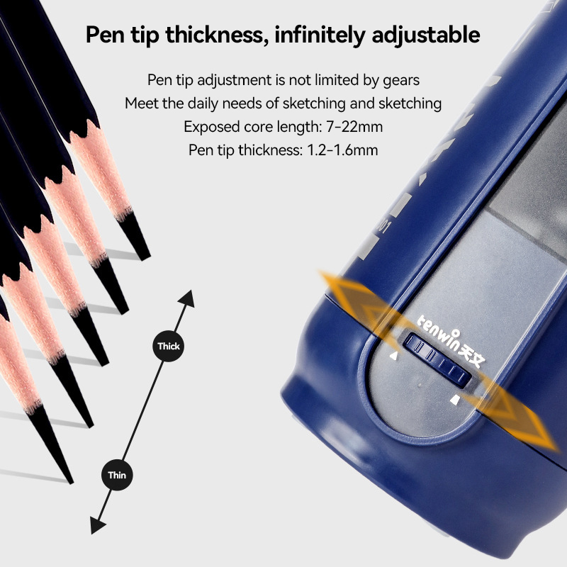 全自動電動鉛筆削り チップ径1.2-1.6mm 調整可能 U - Electric Pencil Sharpener Usb のレビューと価格