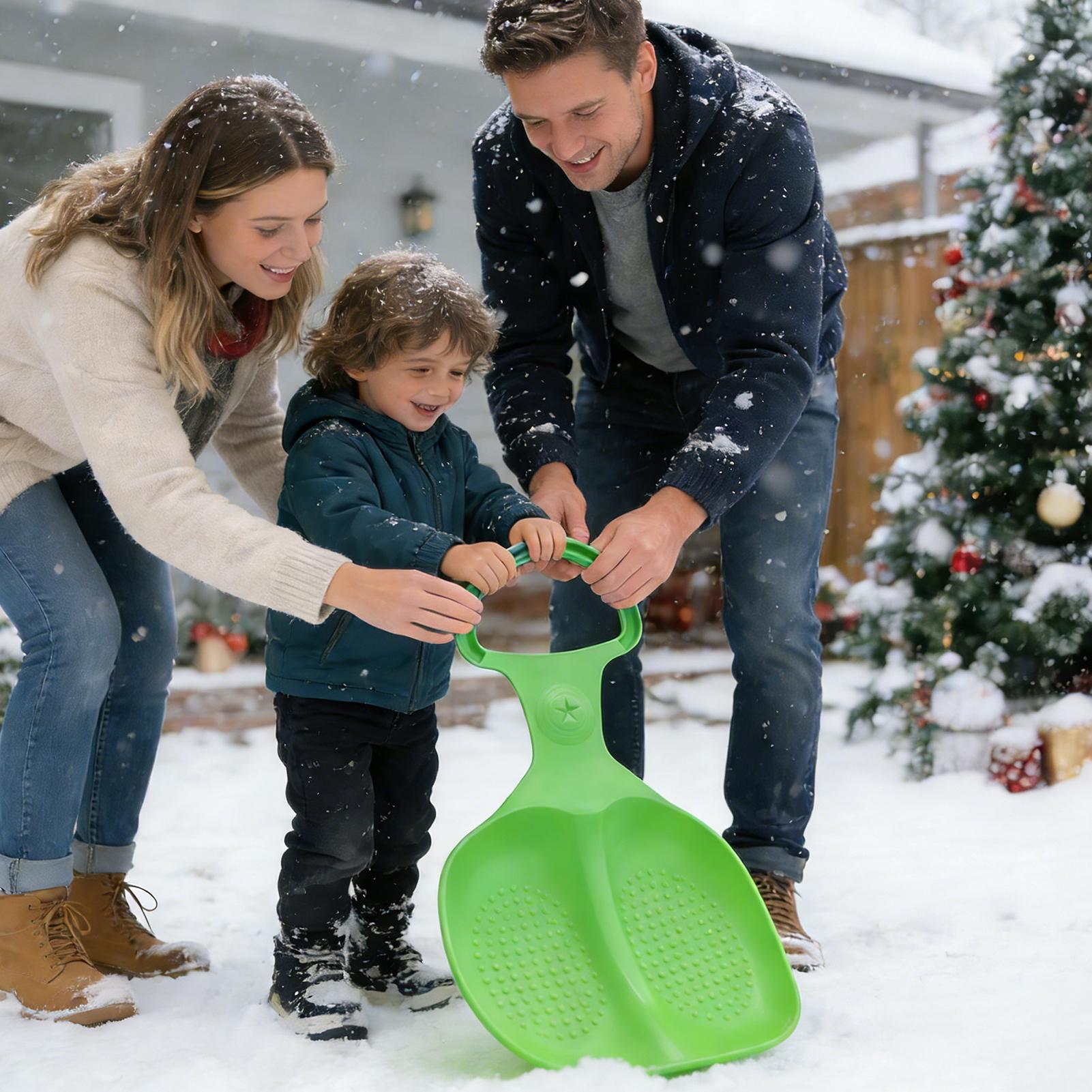 雪用スレッド 冬用スポーツ用品 ハンドル付きスノースライダー - School Supplies のレビューと価格