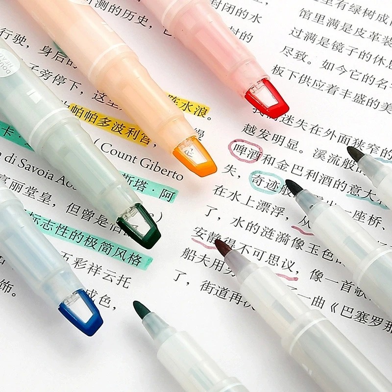 5-25 色/セットダブルユニークウィンドウチップ蛍光ペンダ - Pastel Highlighter Set Double Ended のレビューと価格