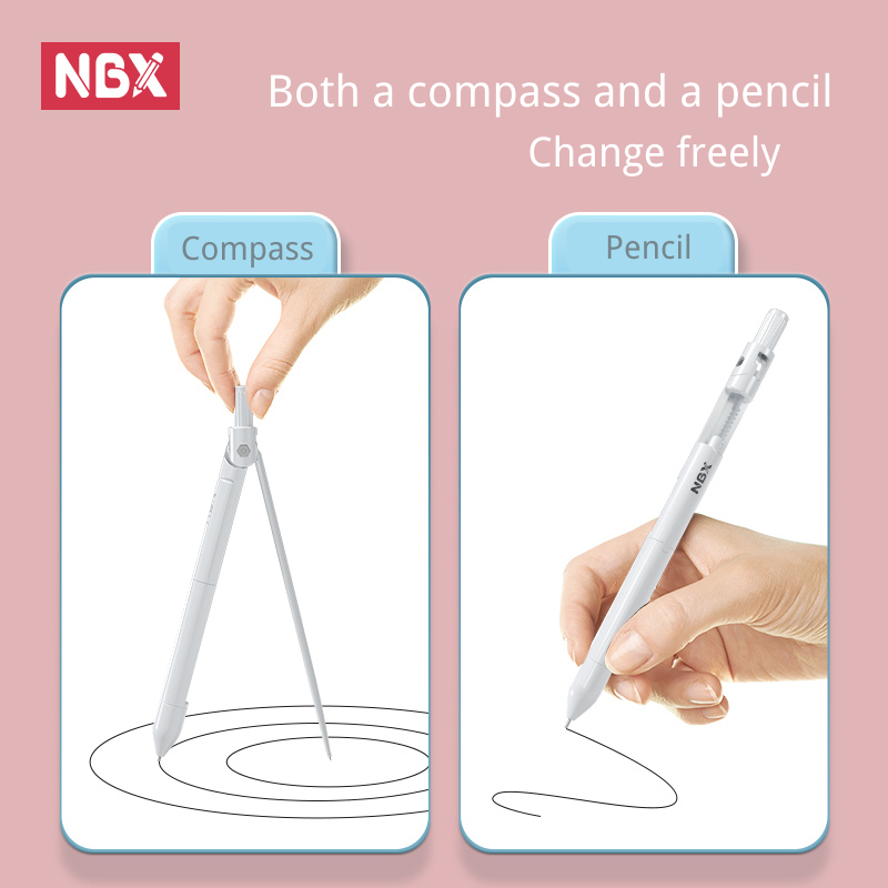Nbxコンパス鉛筆学校描画ツール定規消しゴムセットプロフェッ - Math Geometry Set With Compass のレビューと価格