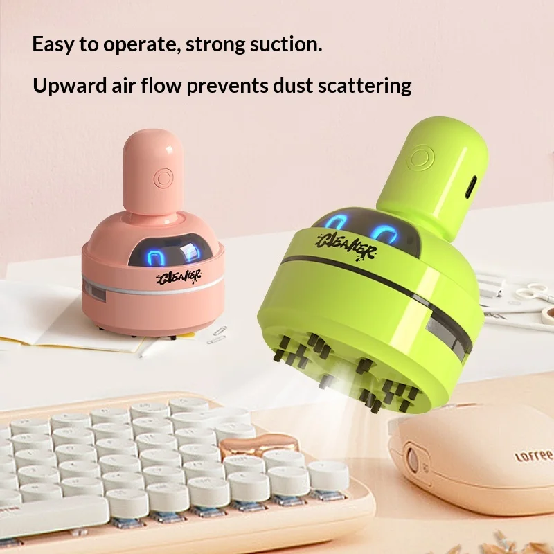 ミニハンドヘルドポータブルUSBデスクトップ掃除機、軽いホコ - Mini Desktop Vacuum Cleaner For Eraser Dust のレビューと価格